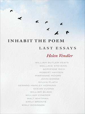 cover image of Inhabit the Poem